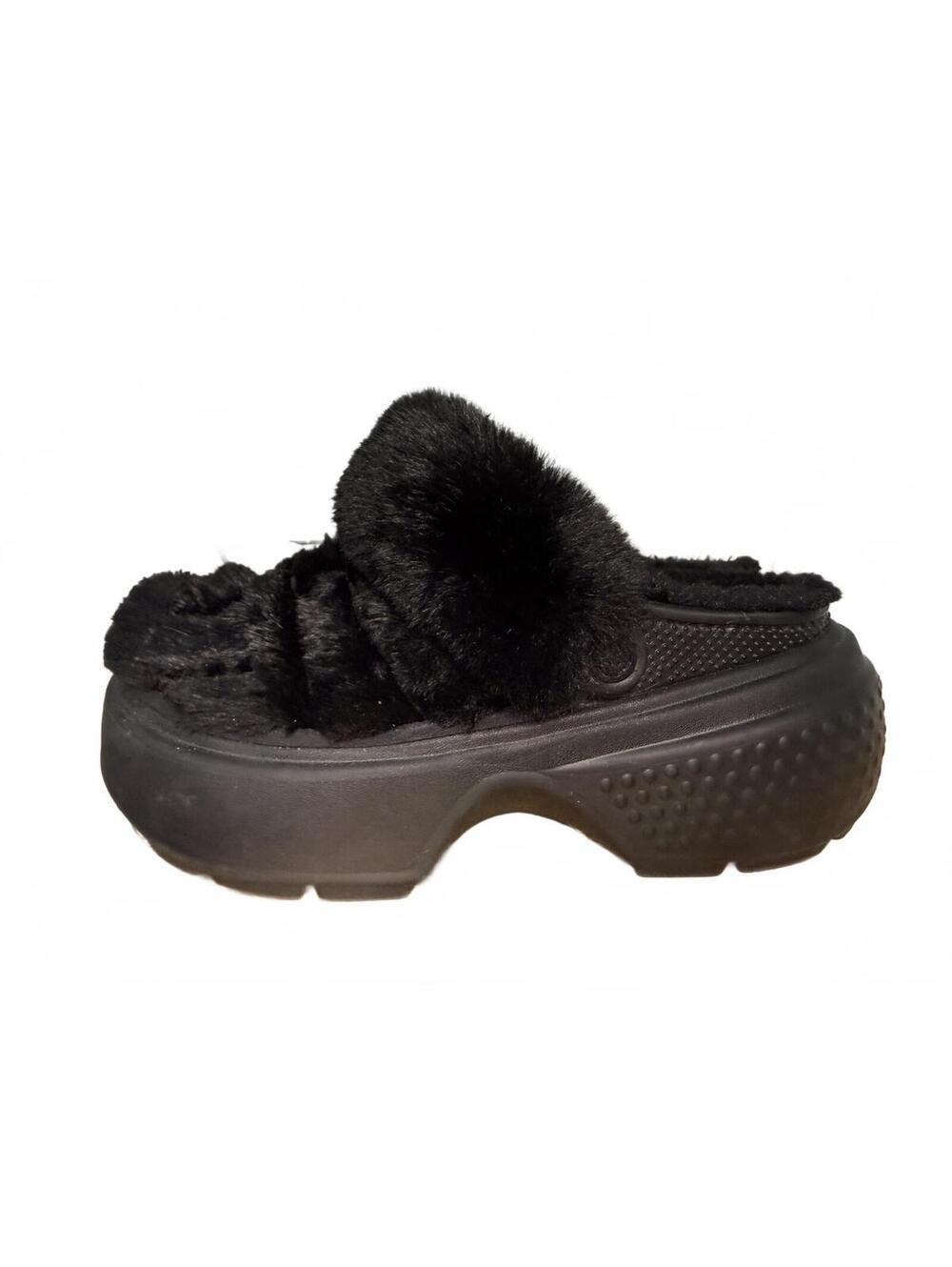 Crocs™ Stomp Lined Quilted Clogs Black Women’s Size 10 – Cozy Chunky Slip-On